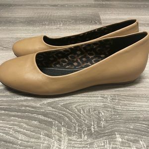 Abeo Pro System Cambridge Ballet Flats Slippers Slip Ons. Tan. W8.5